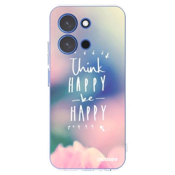 Picasee silikonowe przeźroczyste etui na Xiaomi Redmi 15C 4G - Think happy be happy