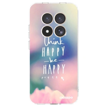 Picasee silikonowe przeźroczyste etui na Xiaomi Redmi Note 15 Pro 4G - Think happy be happy