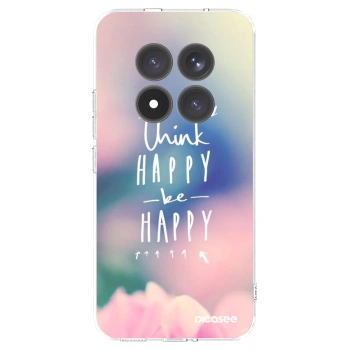 Picasee silikonowe przeźroczyste etui na Xiaomi Redmi Note 15 Pro+ - Think happy be happy
