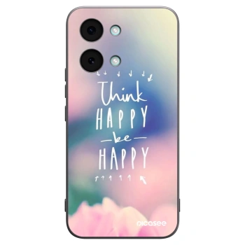 Picasee silikonowe czarne etui na Xiaomi Poco X8 Pro Max - Think happy be happy
