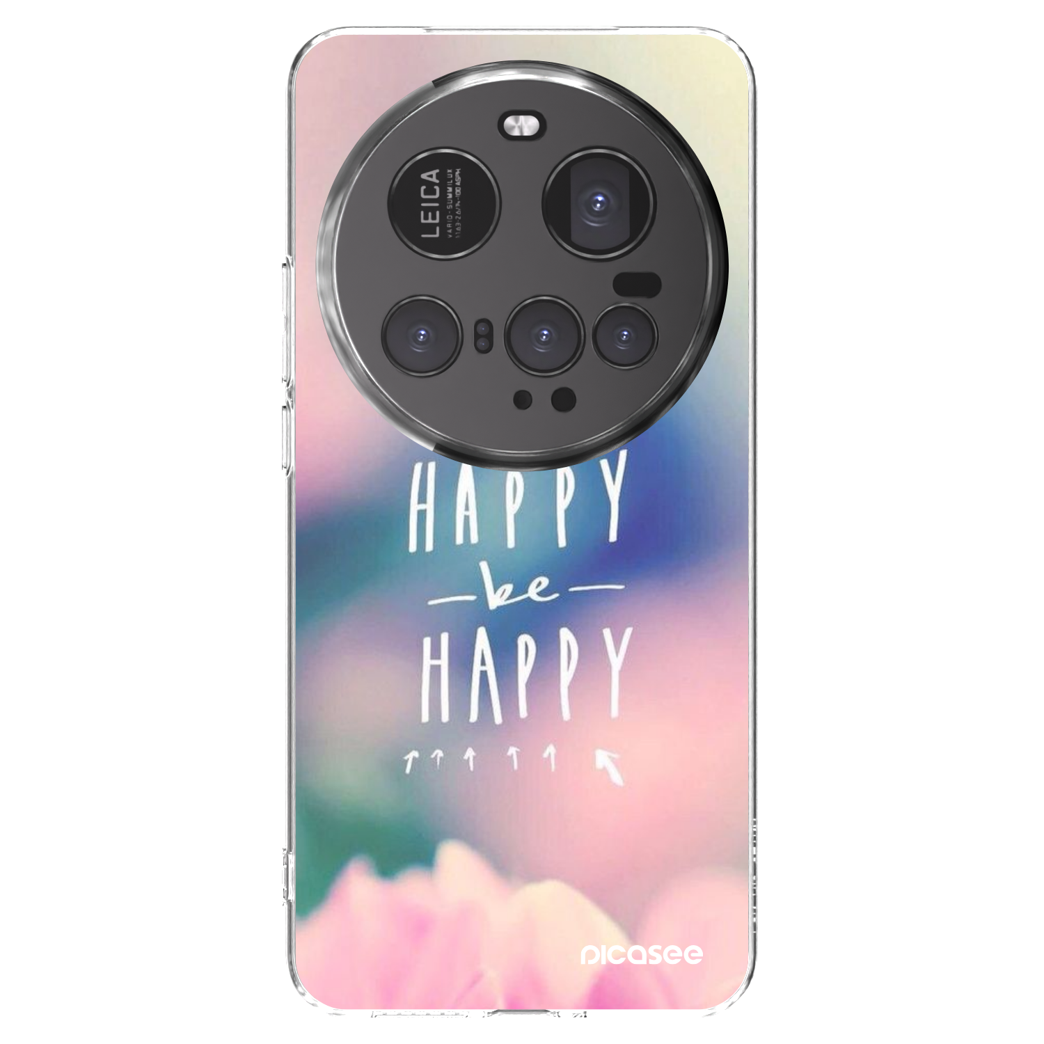 Picasee silikonowe przeźroczyste etui na Xiaomi 15 Ultra - Think happy be happy