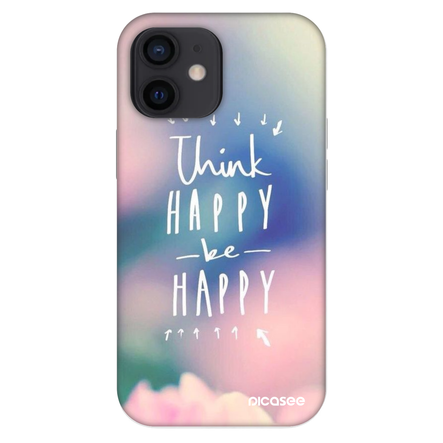 Picasee Fashion Case na Apple iPhone 12 mini - Think happy be happy