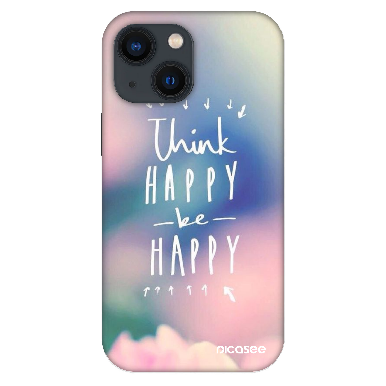 Picasee Fashion Case na Apple iPhone 13 mini - Think happy be happy