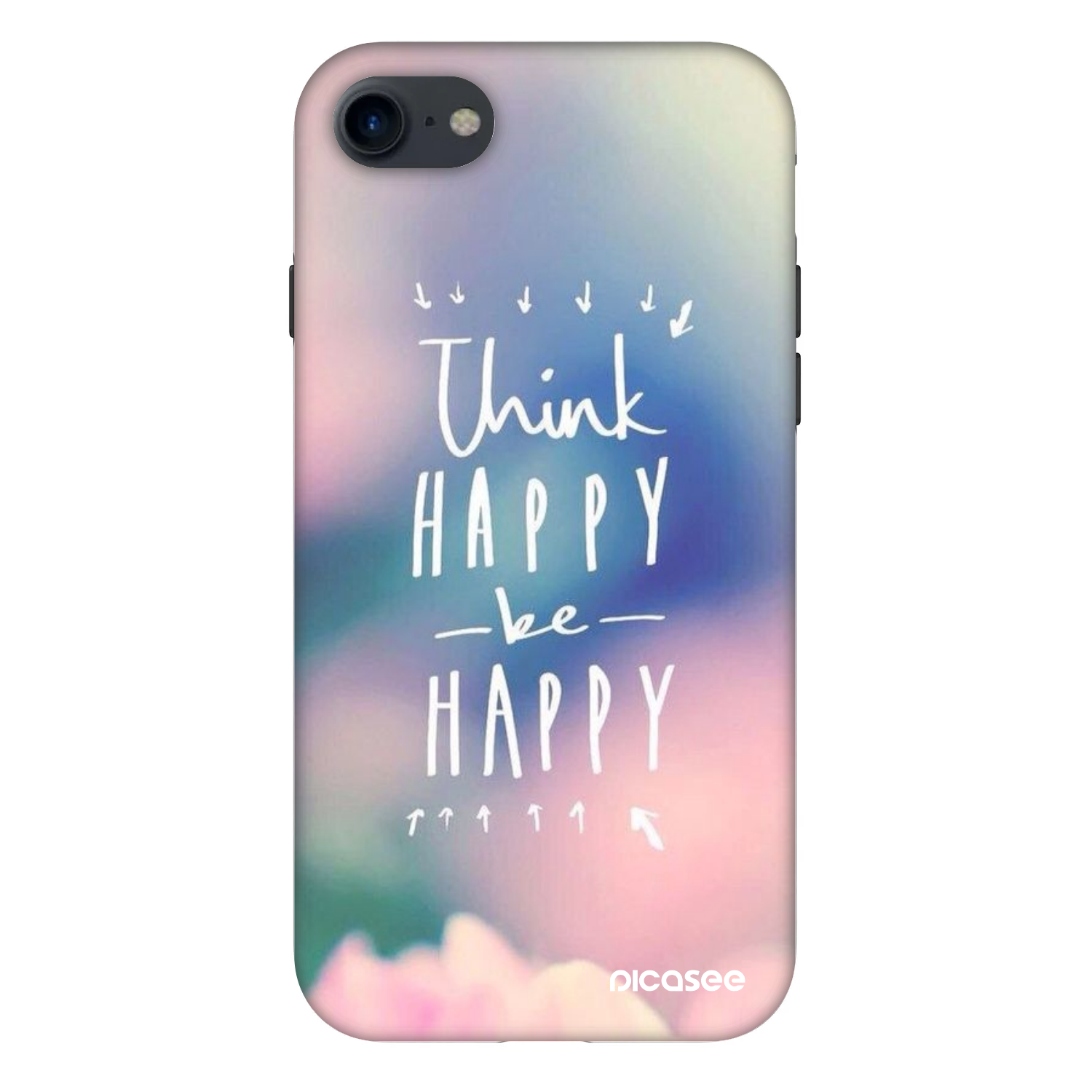 Picasee Fashion Case na Apple iPhone 8 - Think happy be happy