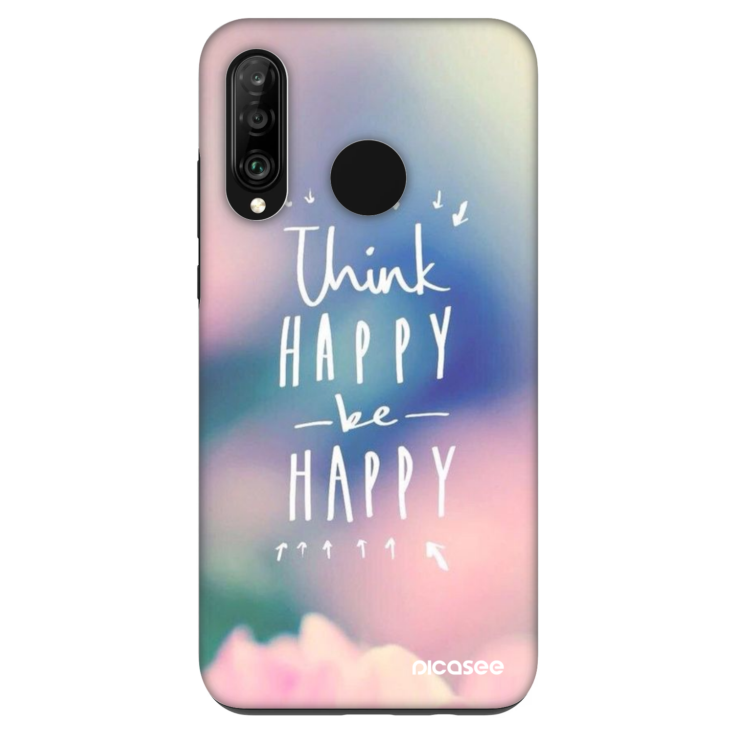 Picasee Fashion Case na Huawei P30 Lite - Think happy be happy