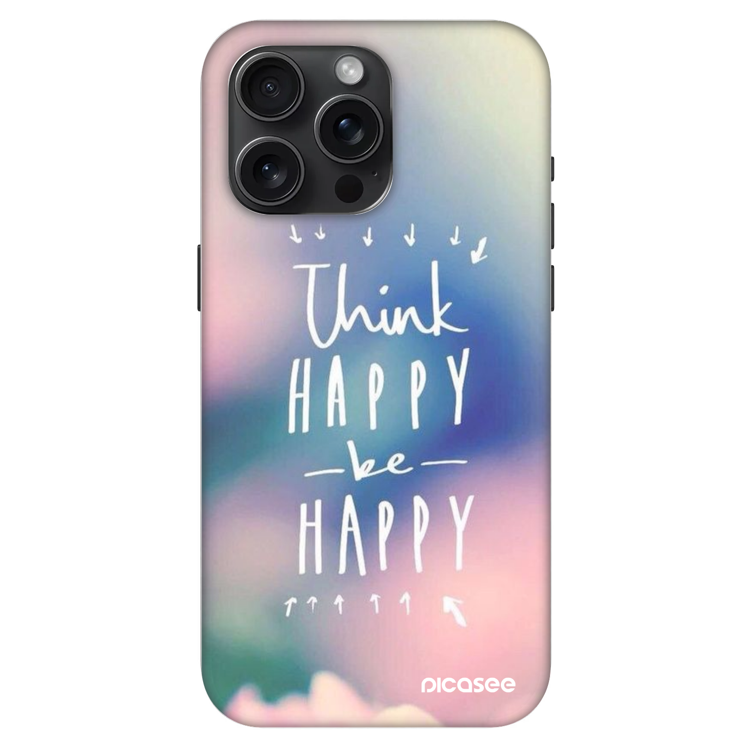 Picasee Fashion Case MagSafe na Apple iPhone 15 Pro Max - Think happy be happy