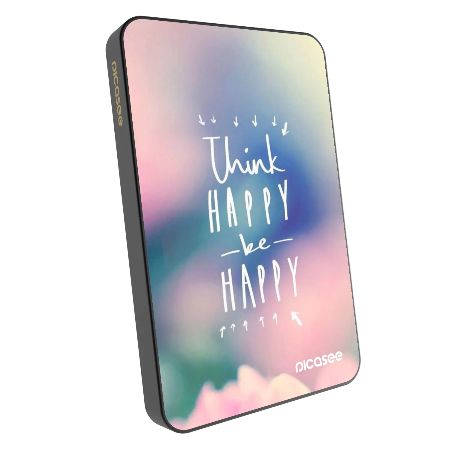 Picasee Powerbank z MagSafe 5 000 mAh Szary - Think happy be happy