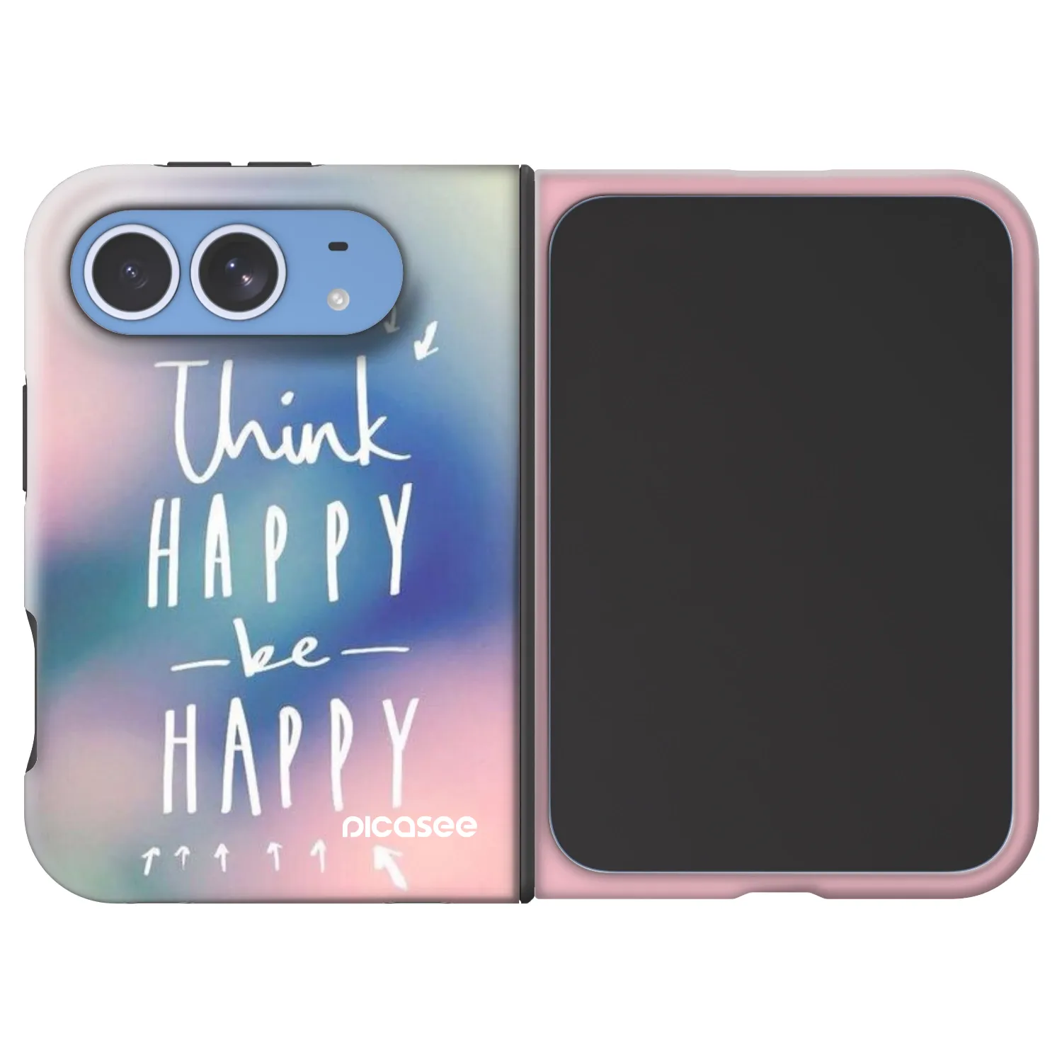 Picasee Fashion Case MagSafe na Apple iPhone Duo - Think happy be happy