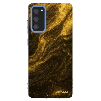 Picasee silikonowe przeźroczyste etui na Samsung Galaxy S20 FE - Black