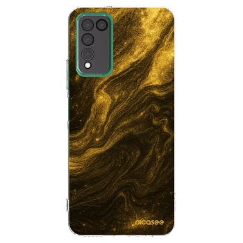 Picasee silikonowe przeźroczyste etui na Honor 10X Lite - Black