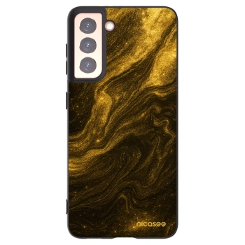 Picasee silikonowe czarne etui na Samsung Galaxy S21 5G G991B - Black