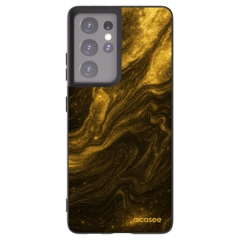 Picasee silikonowe czarne etui na Samsung Galaxy S21 Ultra 5G G998B - Black