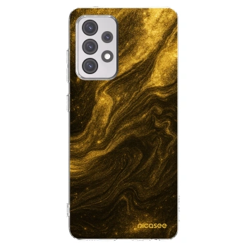 Picasee silikonowe przeźroczyste etui na Samsung Galaxy A52 5G A525F - Black