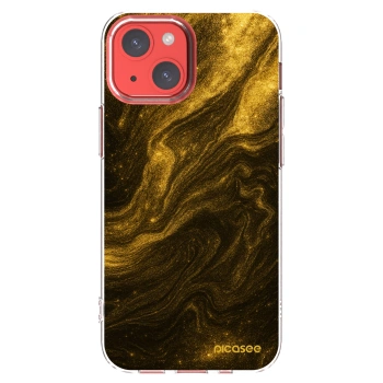 Picasee silikonowe przeźroczyste etui na Apple iPhone 13 mini - Black