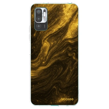 Picasee silikonowe przeźroczyste etui na Xiaomi Redmi Note 10 5G - Black