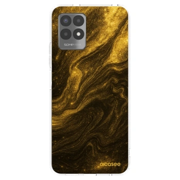 Picasee silikonowe przeźroczyste etui na Realme 8i - Black