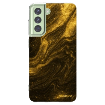 Picasee silikonowe przeźroczyste etui na Samsung Galaxy S21 FE 5G - Black