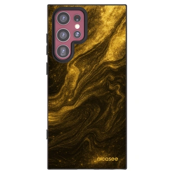 Picasee silikonowe czarne etui na Samsung Galaxy S22 Ultra 5G - Black