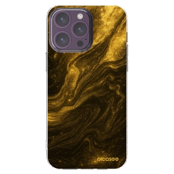 Picasee silikonowe przeźroczyste etui na Apple iPhone 14 Pro Max - Black