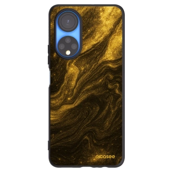 Picasee silikonowe czarne etui na Honor X7 - Black