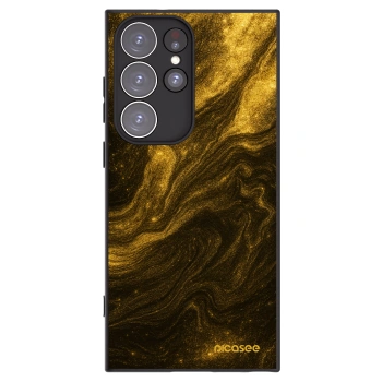 Picasee silikonowe czarne etui na Samsung Galaxy S23 Ultra 5G - Black