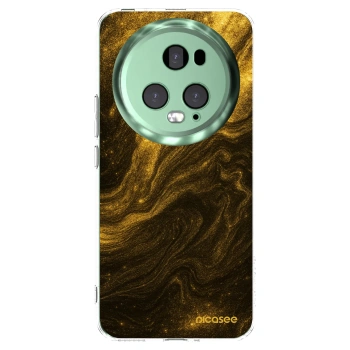 Picasee silikonowe przeźroczyste etui na Honor Magic5 Pro - Black