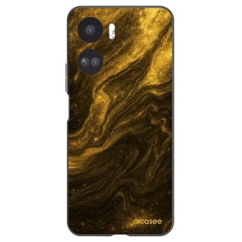 Picasee silikonowe czarne etui na Honor 90 Lite 5G - Black