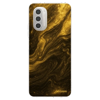 Picasee silikonowe przeźroczyste etui na Motorola Moto G51 - Black