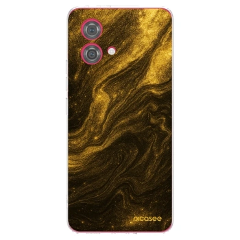 Picasee silikonowe przeźroczyste etui na Motorola Moto G84 5G - Black