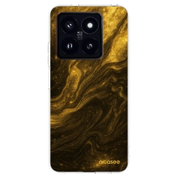 Picasee silikonowe przeźroczyste etui na Xiaomi 14 Pro - Black