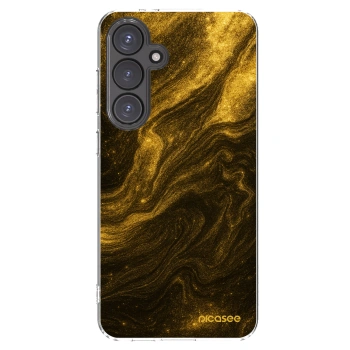 Picasee silikonowe przeźroczyste etui na Samsung Galaxy S24 FE S721B - Black