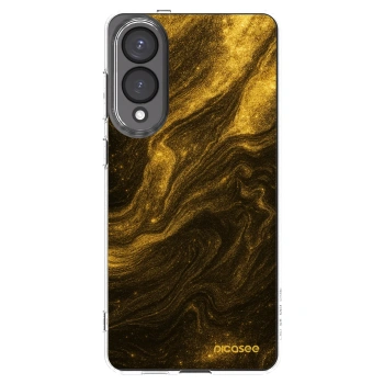 Picasee silikonowe przeźroczyste etui na Samsung Galaxy S25 Edge 5G - Black