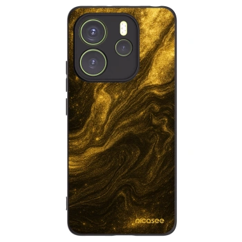 Picasee silikonowe czarne etui na Xiaomi Redmi Note 14 4G - Black