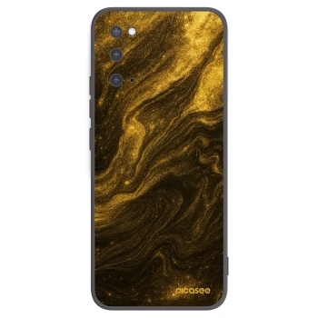 Picasee silikonowe czarne etui na Samsung Galaxy S20 G980F - Black