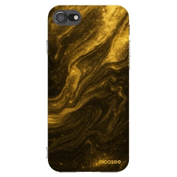 Picasee silikonowe przeźroczyste etui na Apple iPhone SE 2020 - Black