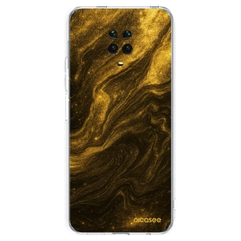 Picasee silikonowe przeźroczyste etui na Xiaomi Redmi Note 9 Pro - Black