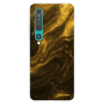 Picasee silikonowe przeźroczyste etui na Xiaomi Mi 10 - Black
