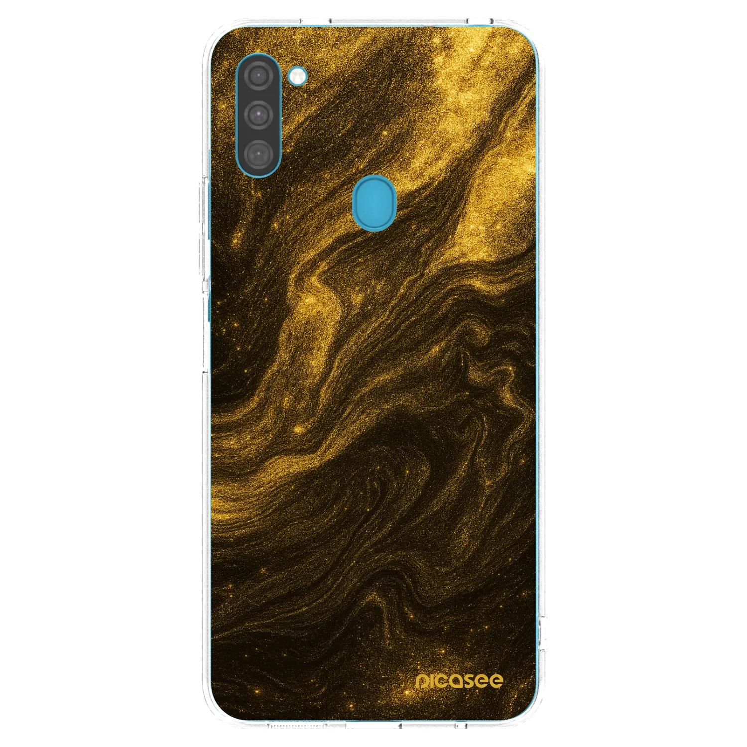 Picasee silikonowe przeźroczyste etui na Samsung Galaxy M11 - Black