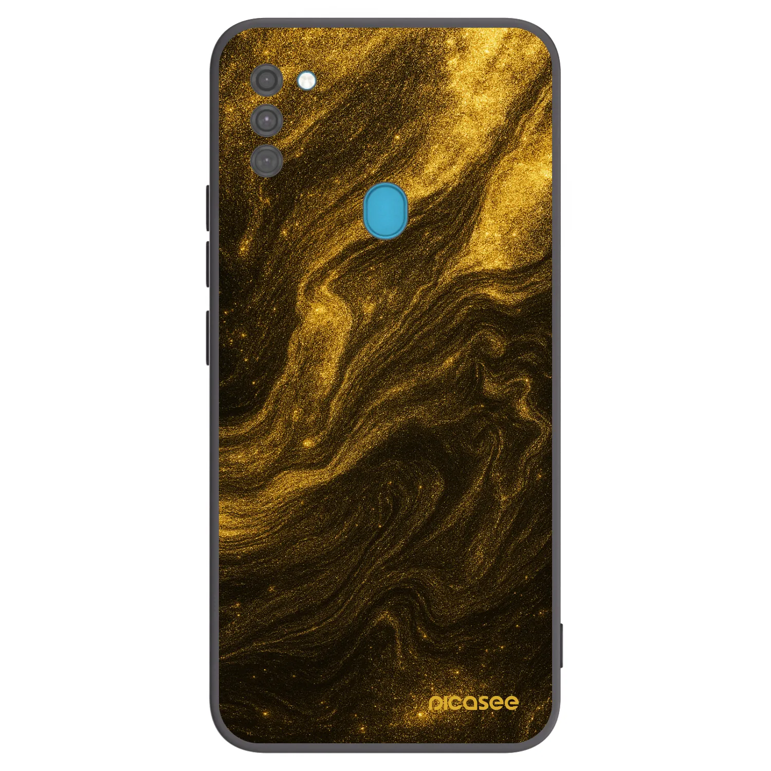 Picasee silikonowe czarne etui na Samsung Galaxy M11 - Black
