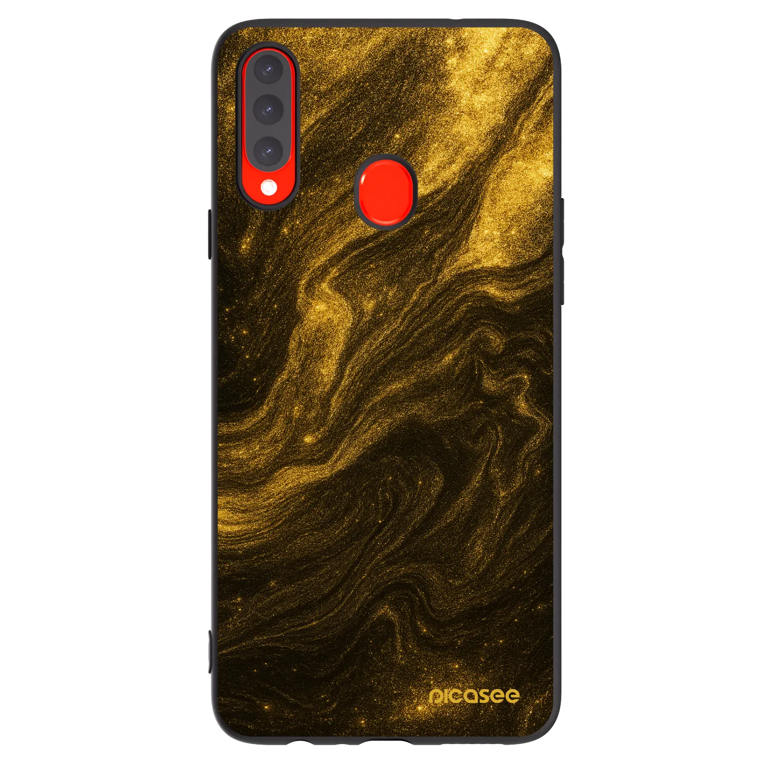 Picasee silikonowe czarne etui na Samsung Galaxy A20s - Black