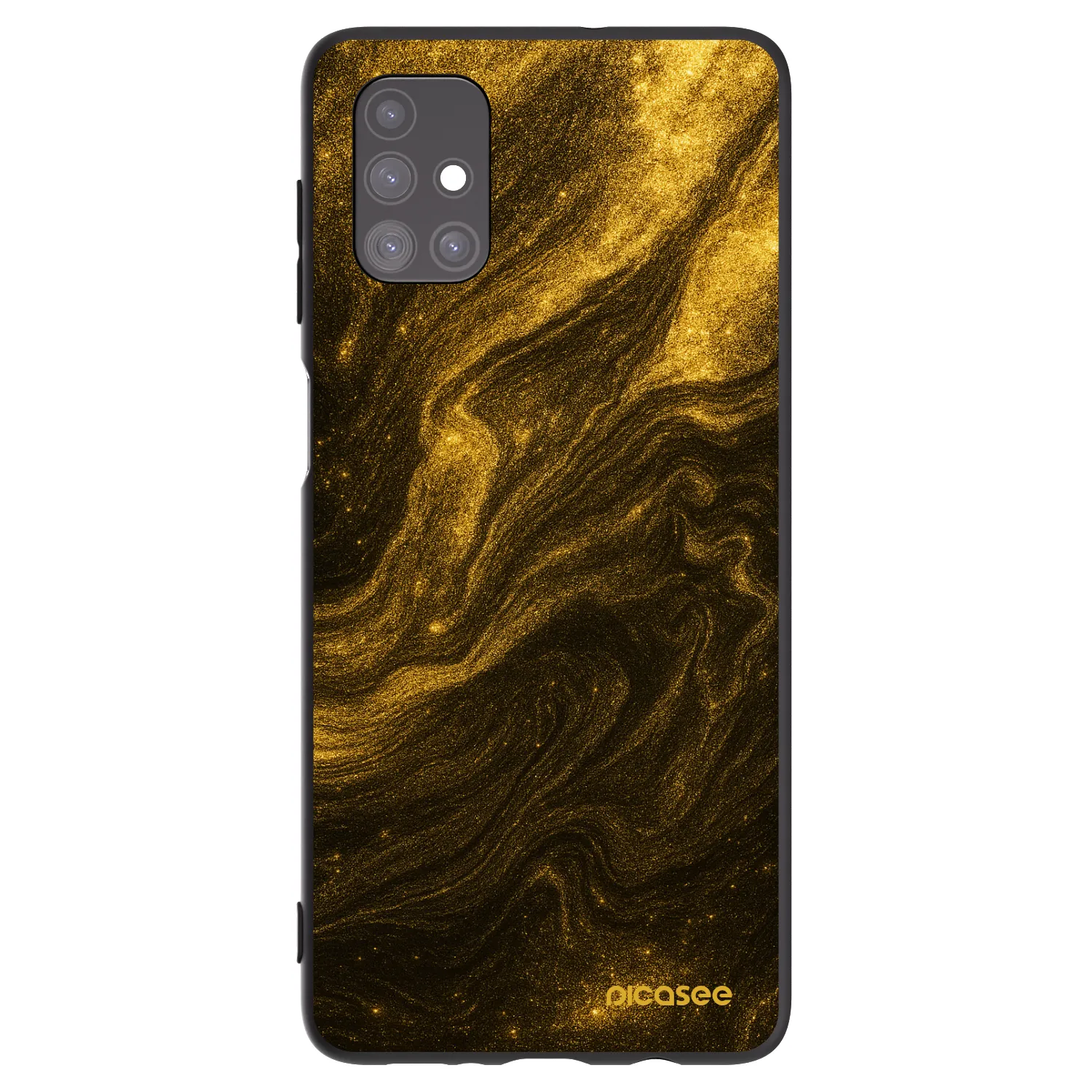 Picasee silikonowe czarne etui na Samsung Galaxy M51 M515F - Black