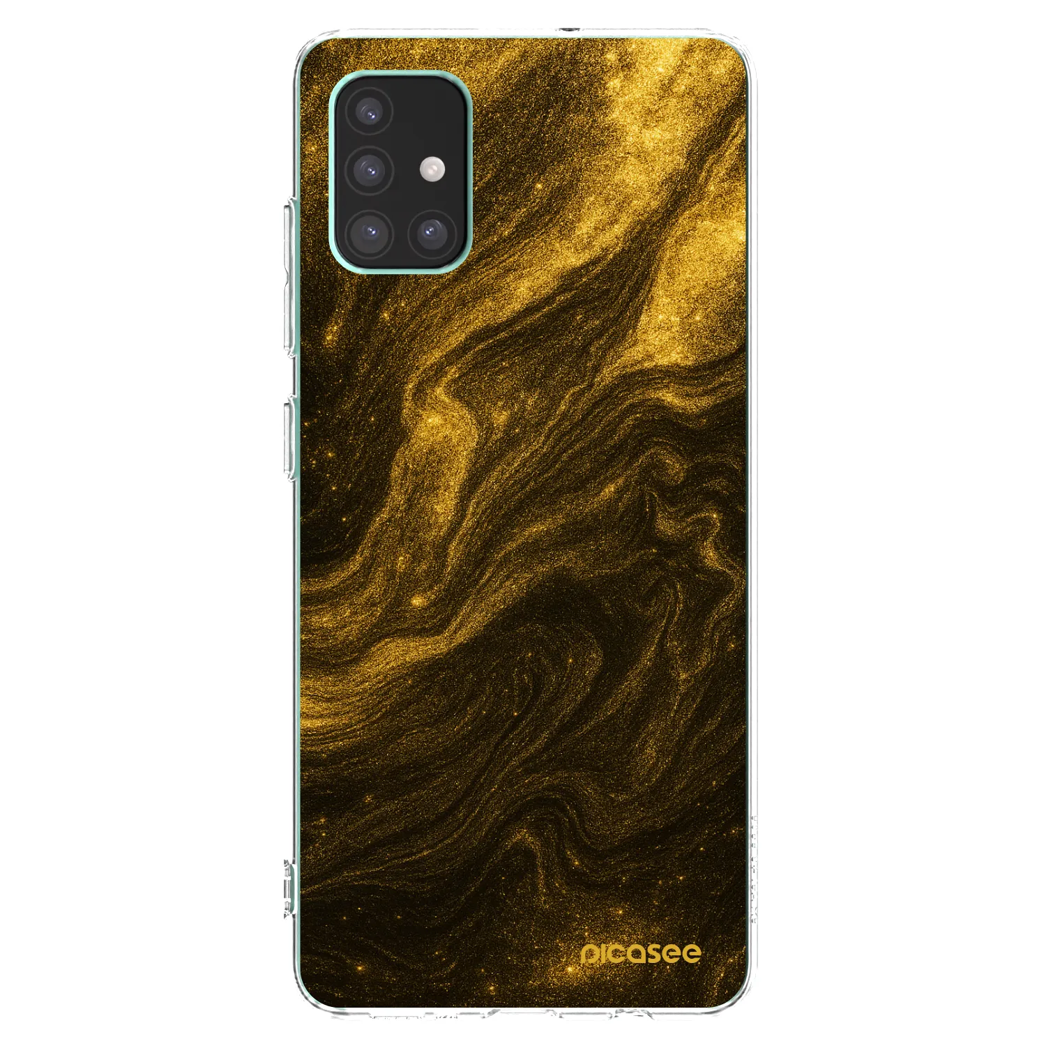 Picasee silikonowe przeźroczyste etui na Samsung Galaxy M51 M515F - Black