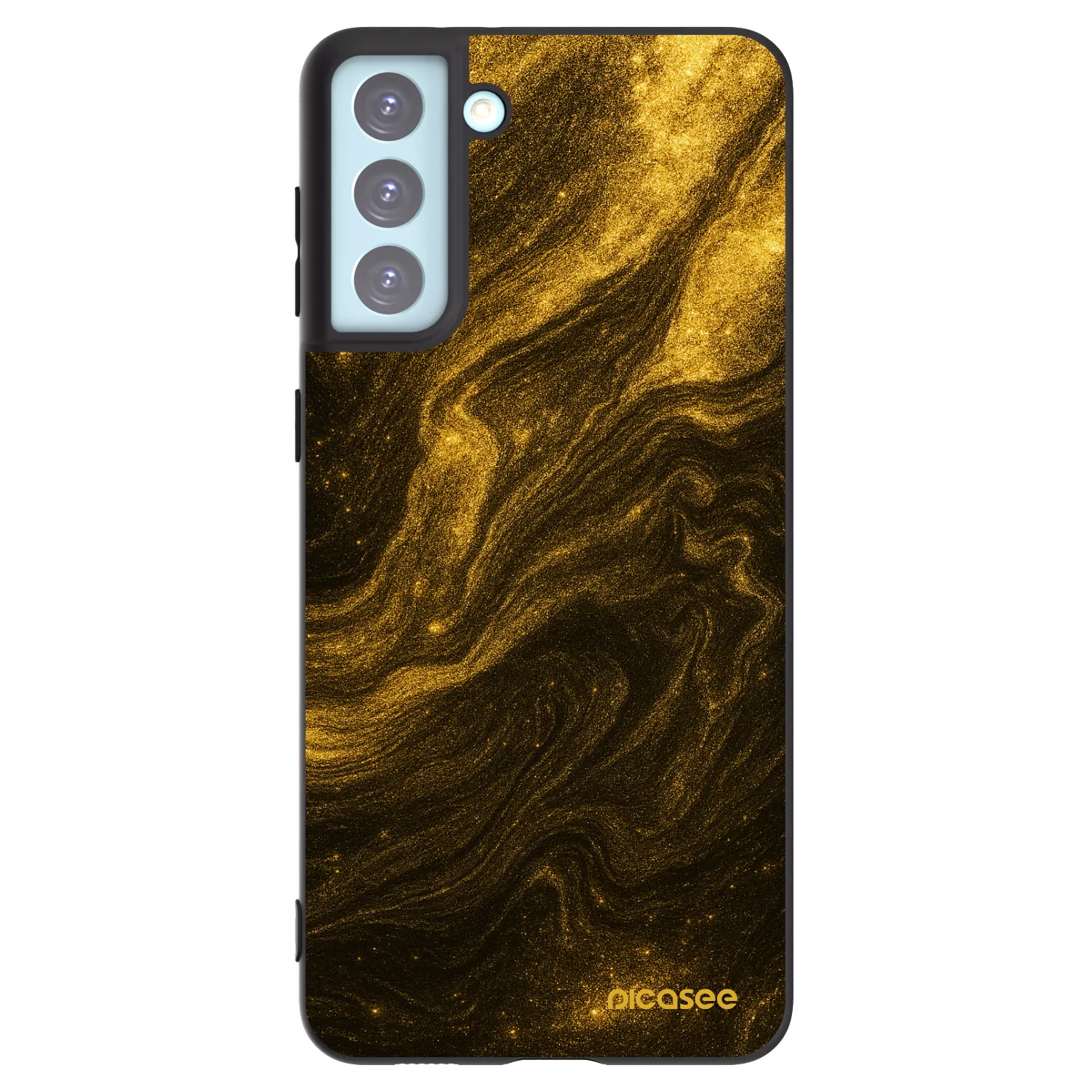 Picasee silikonowe czarne etui na Samsung Galaxy S21+ 5G G996F - Black