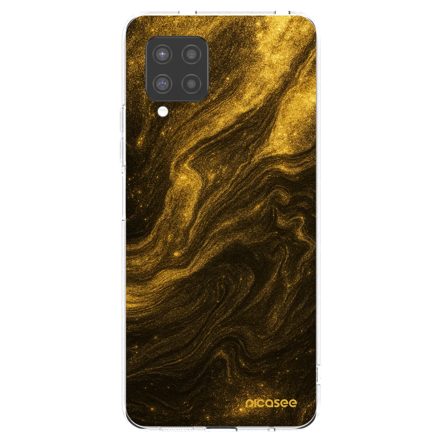 Picasee silikonowe przeźroczyste etui na Samsung Galaxy A42 A426B - Black