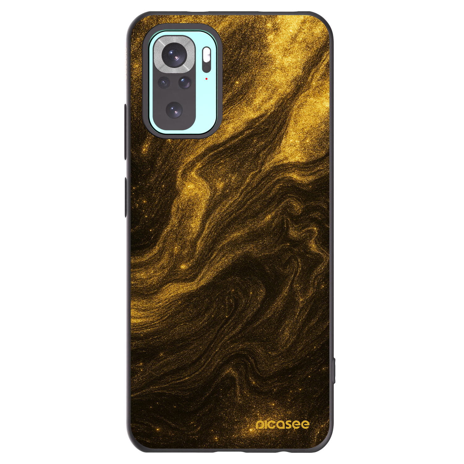 Picasee silikonowe czarne etui na Xiaomi Redmi Note 10 Pro - Black