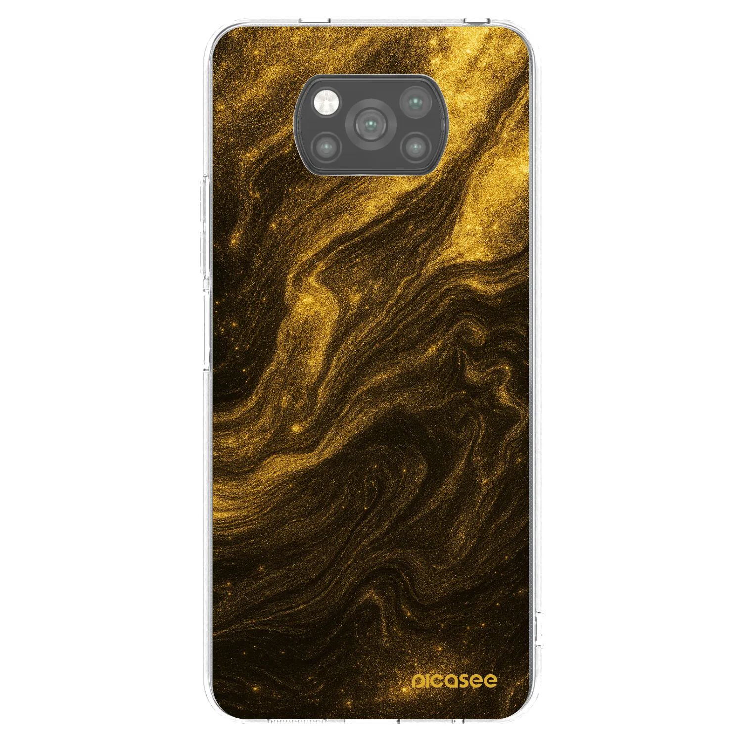 Picasee silikonowe czarne etui na Xiaomi Poco X3 Pro - Black