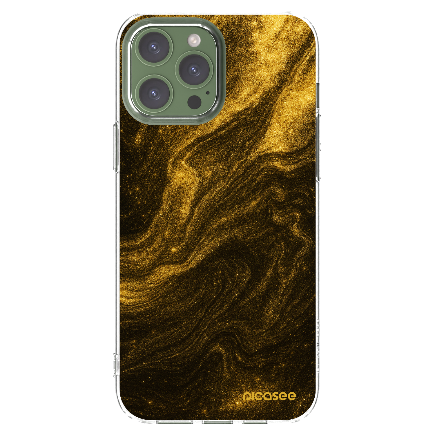 Picasee silikonowe przeźroczyste etui na Apple iPhone 13 Pro Max - Black