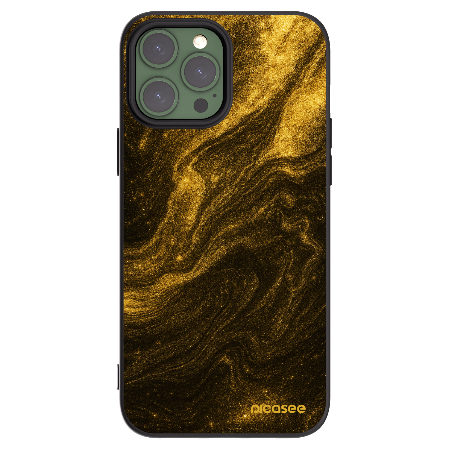 Picasee silikonowe czarne etui na Apple iPhone 13 Pro Max - Black