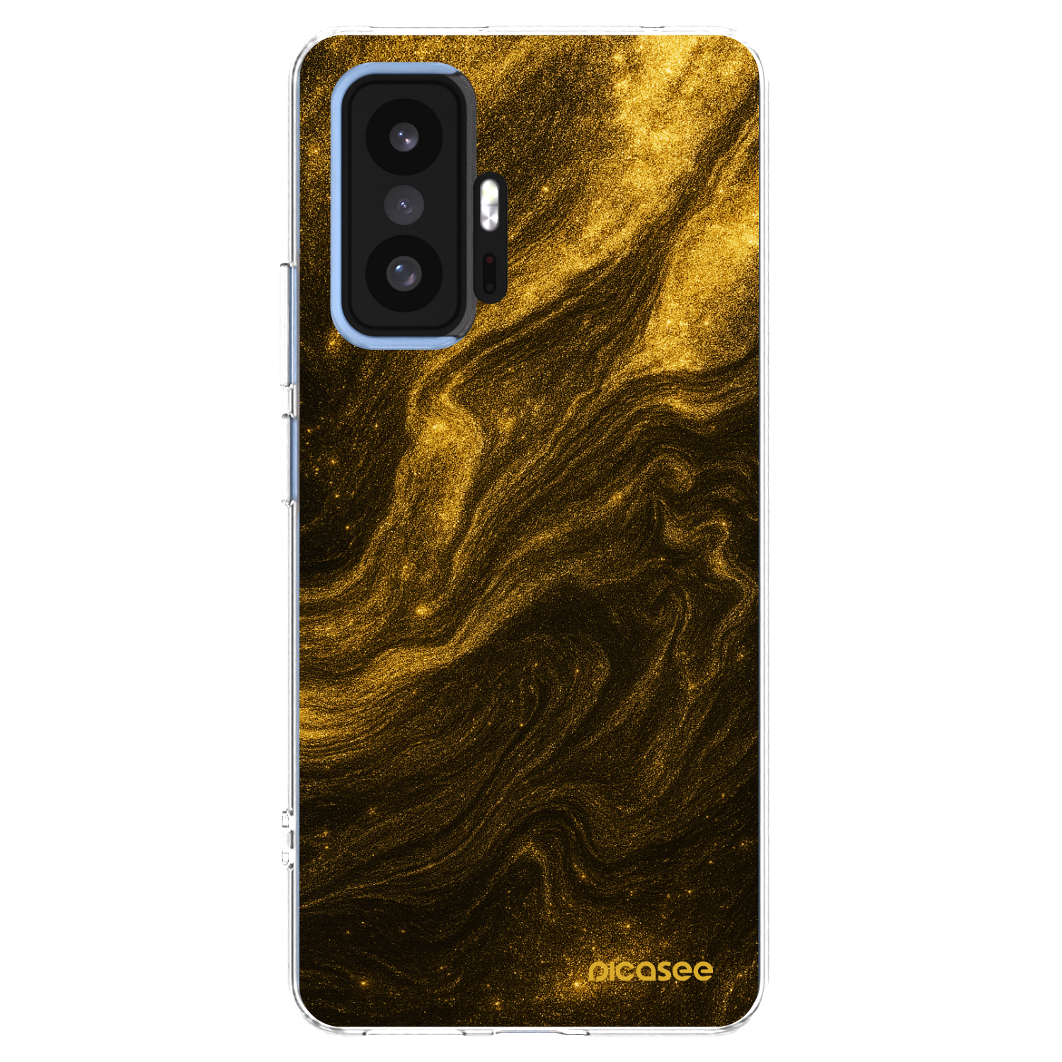 Picasee silikonowe przeźroczyste etui na Xiaomi 11T - Black