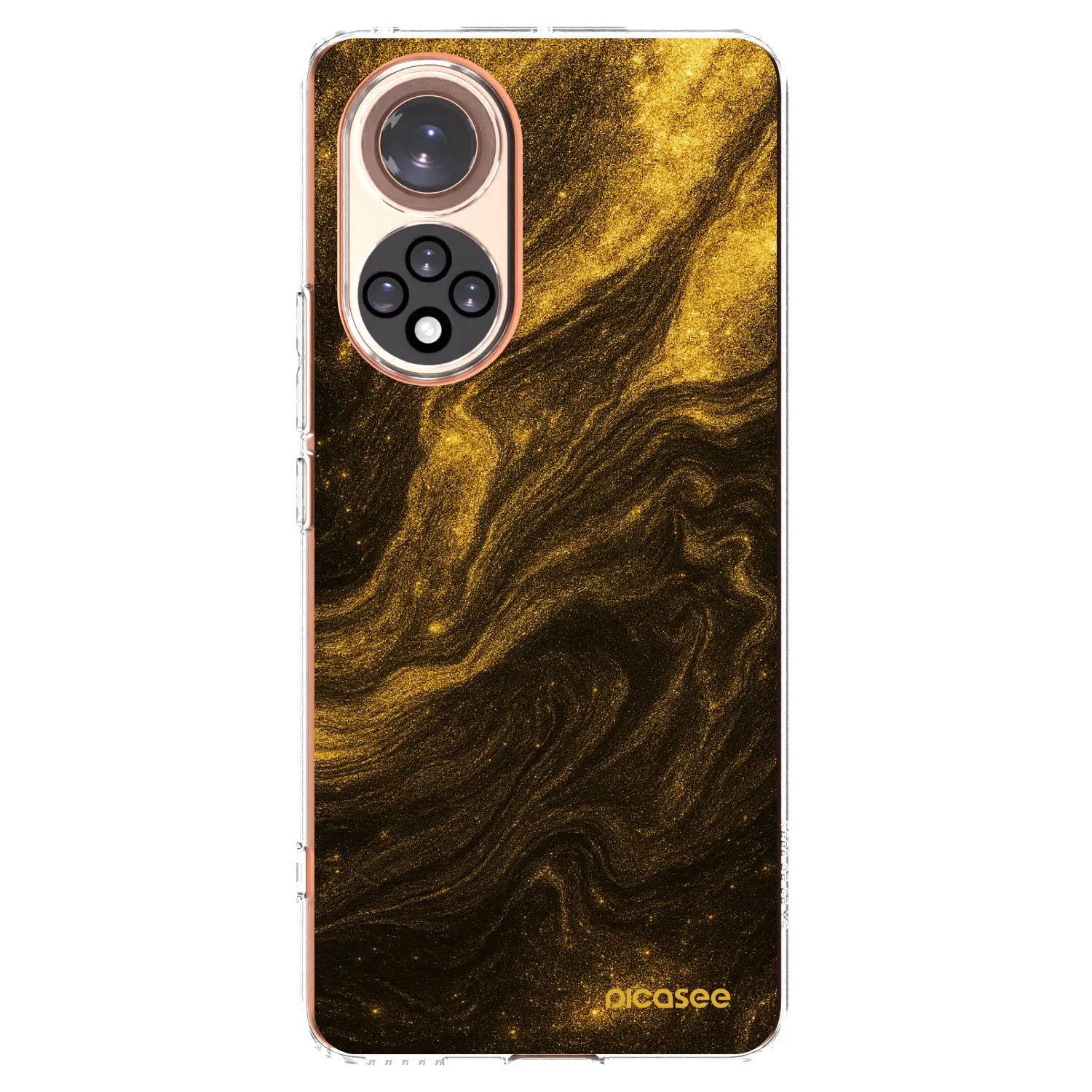 Picasee silikonowe przeźroczyste etui na Huawei Nova 9 - Black